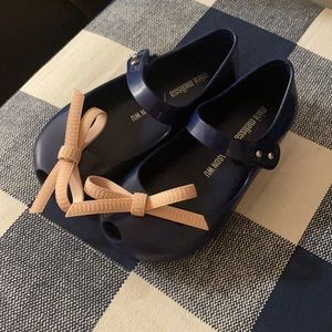 Mini Melissa navy shoes